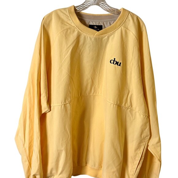 Antigua CBU XL Yellow Pullover Sweatshirt Raglan Sleeves Crewneck Lightweight - Picture 6 of 10